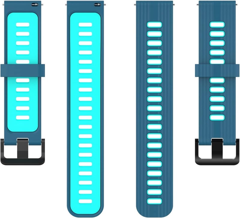 woobles Band for Samsung Galaxy Watch4/Active2,Silicone Watch Replacement Band Strap Soft Sports Wristband Strap Compatible with Galaxy Watch4/Active2,5.5-8.7in,20mm (Mint Green) - Image 3